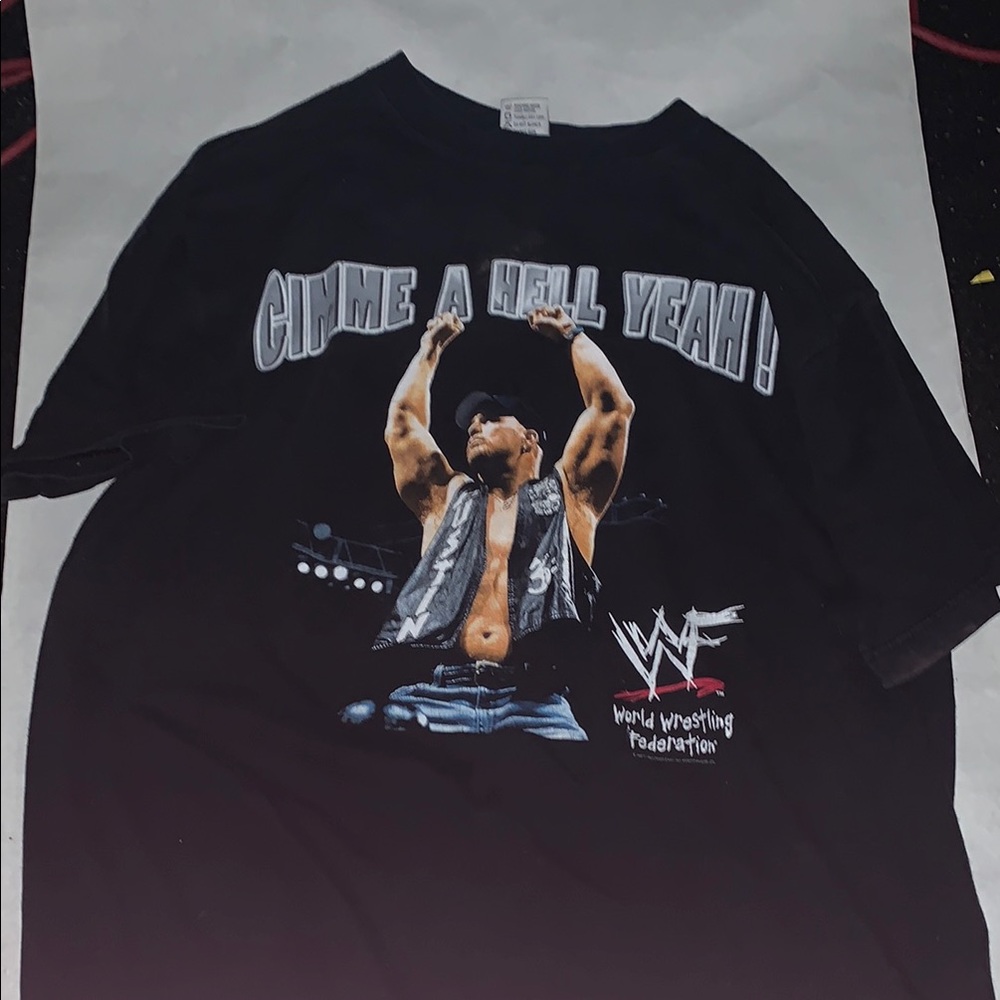 Black Heavy Weight WWE Graphic Men's Shirt